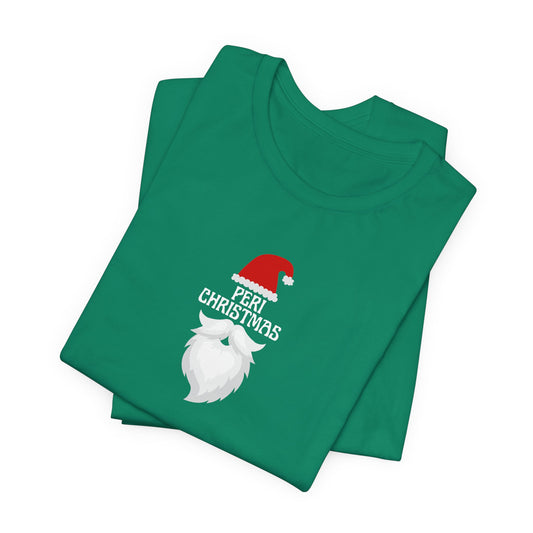 Perimenopause 'Peri Christmas' Tee, Menopause Xmas Shirt, Holiday Apparel, Menopausal Gift, Festive Tee for Her