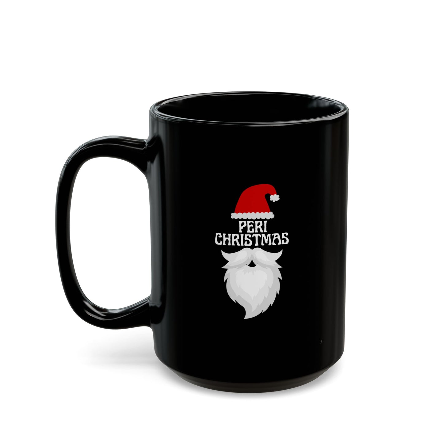 'Peri Christmas' Perimenopause Black Mug (11oz, 15oz)